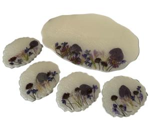 Glossy Epoxy Lab, ლანგარი ჭიქის სადგამებით