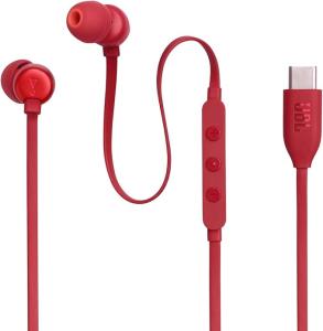 JBL Tune 310C Wired In-Ear Headphones Red
