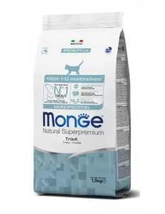 Monge, 1.5 კგ. მშრალი საკვები კნუტებისთვის, კალმახით