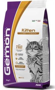 Monge Gemon, მშრალი საკვები კნუტებისთვის, ქათმის ხორცით და ბრინჯით, 7 კგ