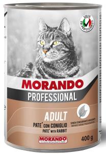 Morando, Professional, 400 გრ. სველი საკვები კატებისთვის, პაშტეტი, კურდღლის ხორცით