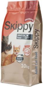 Nutrimax, Skippy, 10 კგ. მშრალი საკვები ყველა ჯიშის ზრდასრული კატისთვის, საქონლის ხორცით
