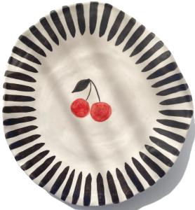 PILANI ceramics, სერვირების თეფში, silky DREAM cherry, 32 სმ