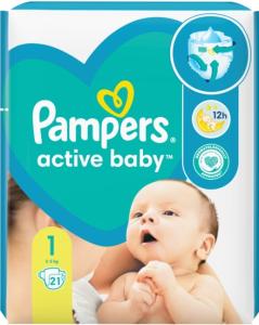 Pampers Active baby ბავშვის საფენი 1 ზომა 21ც