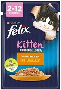 Purina Felix,  75 გრ. კნუტის სველი საკვები, ქათამი