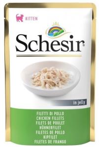 Schesir, 85 გრ. სველი საკვები კნუტებისთვის, ქათმით