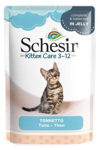 Schesir, 85 გრ. სველი საკვები კნუტებისთვის, თინუსით