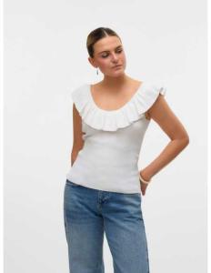 მაისურები Vero Moda - VMSILJE SL RUFFLE TOP GA