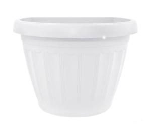 პლასტმასის ქოთანი კედლის ALEANA ტერრა 22x16 თეთრი