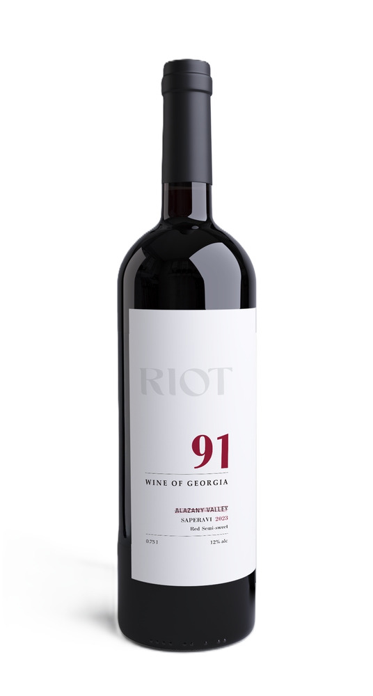 91, საფერავი, წითელი ნახევრადტკბილი, 2023.