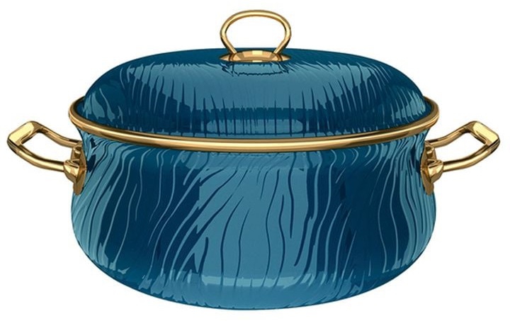 Berllong, ემალის ქვაბი, ცისფერი, 6.2 ლ