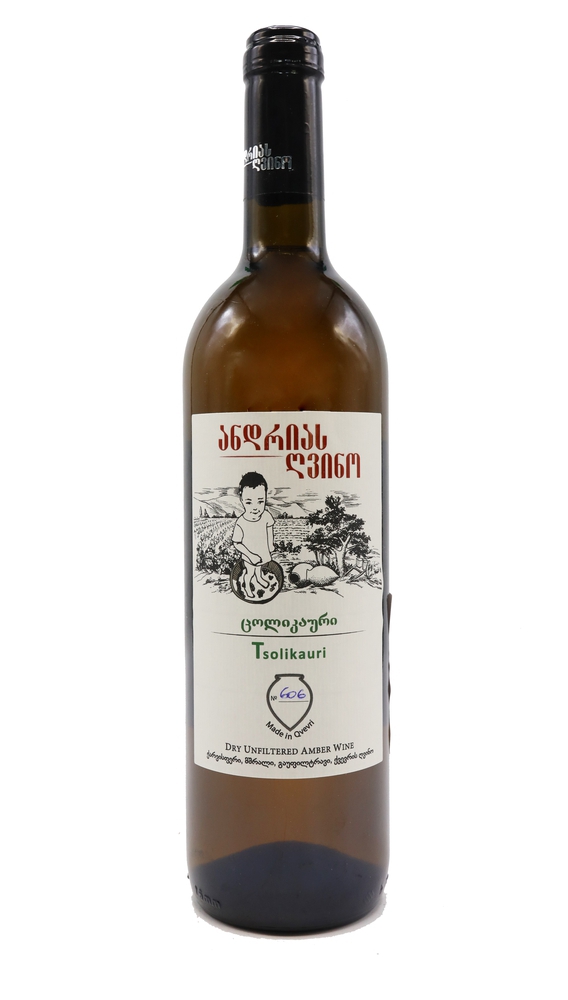 ანდრიას ღვინო, ცოლიკოური, ქარვისფერი მშრალი ღვინო, 2021 წ.