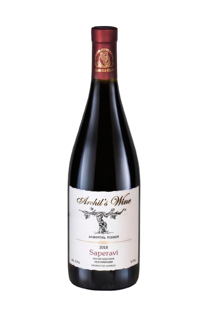 არჩილის ღვინო, საფერავი, წითელი მშრალი ღვინო, 2018 წ.