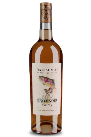 დაქიშვილი, როზე, პინო ნუარი, ვარდისფერი მშრალი ღვინო, 2021 წ.