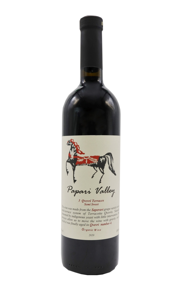 ფაფარი ველი, საფერავი, წითელი ნახევრადტკბილი ღვინო, 2021 წ.