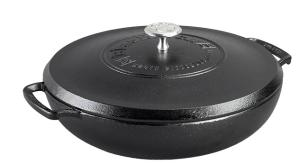 Lodge, Blackclock, თუჯის ტაფა თავსახურით, Ø30 სმ