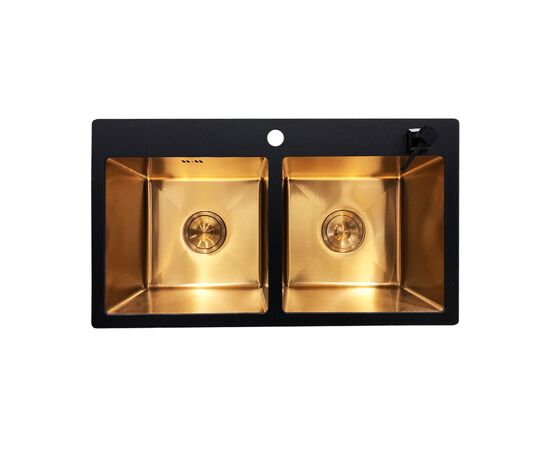 სამზარეულოს ნიჟარა შუშის ორიანი Toner AF-3992 SVS Glass