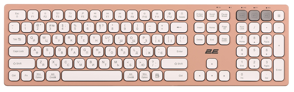 2E KS270 Wireless Keyboard Pink/White