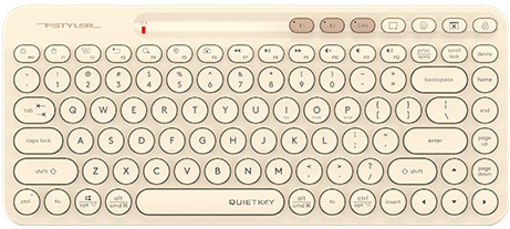 A4Tech FBK36C Fstyler AS Wireless Keyboard Cafe Latte