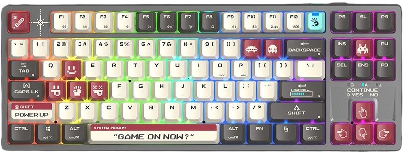 A4tech Bloody WS87 Dual-Core Wireless Mechanical Gaming Keyboard Red