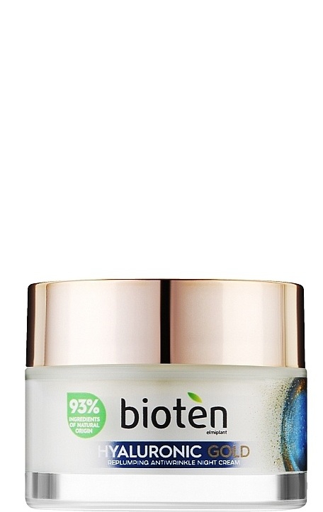 Bioten Hyaluronic Gold Night სახის კრემი 50 მლ