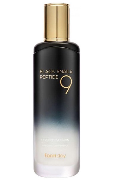 Farmstay Black Snail & Peptide 9 სახის ემულსია 120 მლ