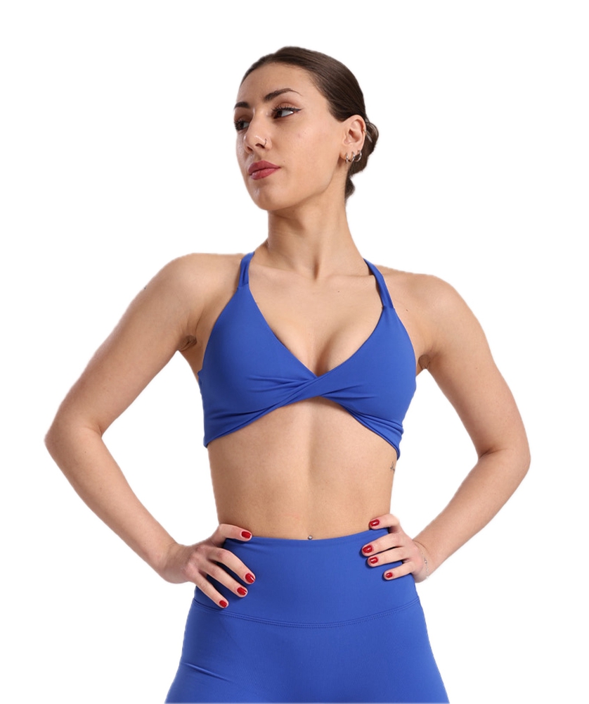 Fitroom, WOMAN, სპორტული ტოპი, ზომა - Large, Royal Blue Butterfly