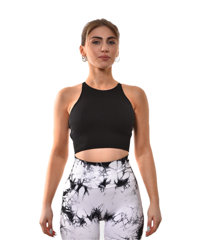 Fitroom, WOMAN, სპორტული ტოპი, ზომა - Small, Sports Bra Black Spirit