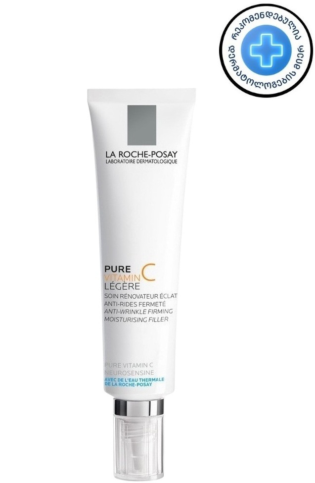 La Roche-Posay Pure Vitamin C ნაოჭების შემავსებელი სახის კრემი ნორმალური და კომბინირებული კანისთვის 40 მლ