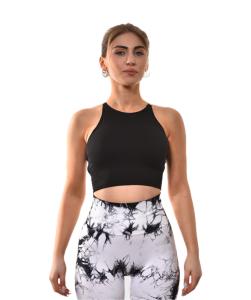 Fitroom, WOMAN, სპორტული ტოპი, ზომა - Small, Sports Bra Black Spirit