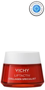 Vichy Lifactiv Collagen Specilist ნაოჭების საწინააღმდეგო და კანის გამამკვრივებელი დღის კრემი 50 მლ
