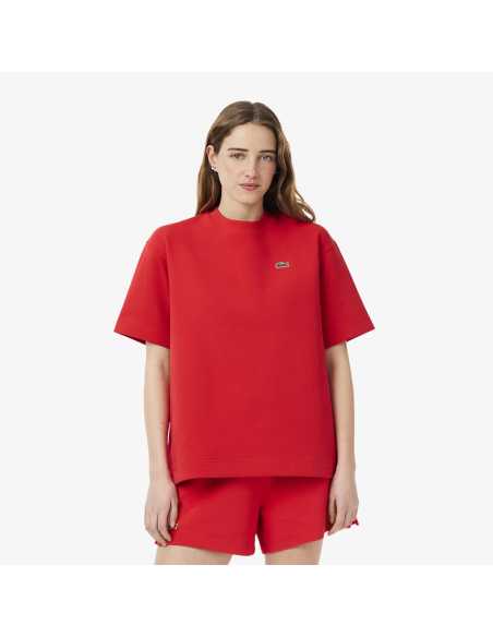 მაისურები Lacoste - OVERSIZED DOUBLE FACE PIQUÉ T-SHIRT