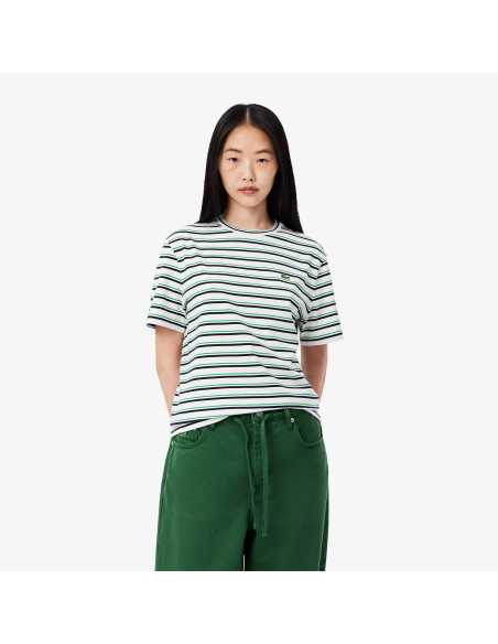 მაისურები Lacoste - Striped Cotton T-shirt