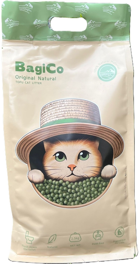 BagiCo, კატის ქვიშა ტოფუ, 2.5 კგ