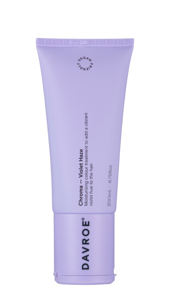 Davroe Chroma Violet Haze თმის ნიღაბი იასამნისფერი პიგმენტით 200 მლ