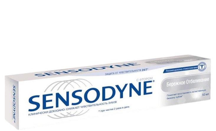 Sensodyne მათეთრებელი კბილის პასტა