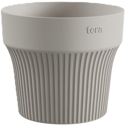 Tera, Tiny, ყვავილის ქოთანი, თეთრი, ⌀12 სმ