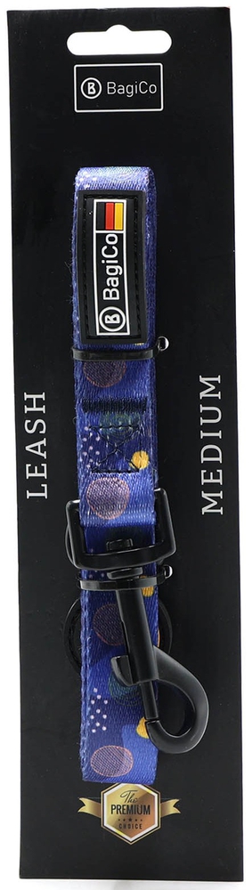 ბაგიკო, ძაღლის სატარებელი საბელი, Pat-Blue D, ზომა M