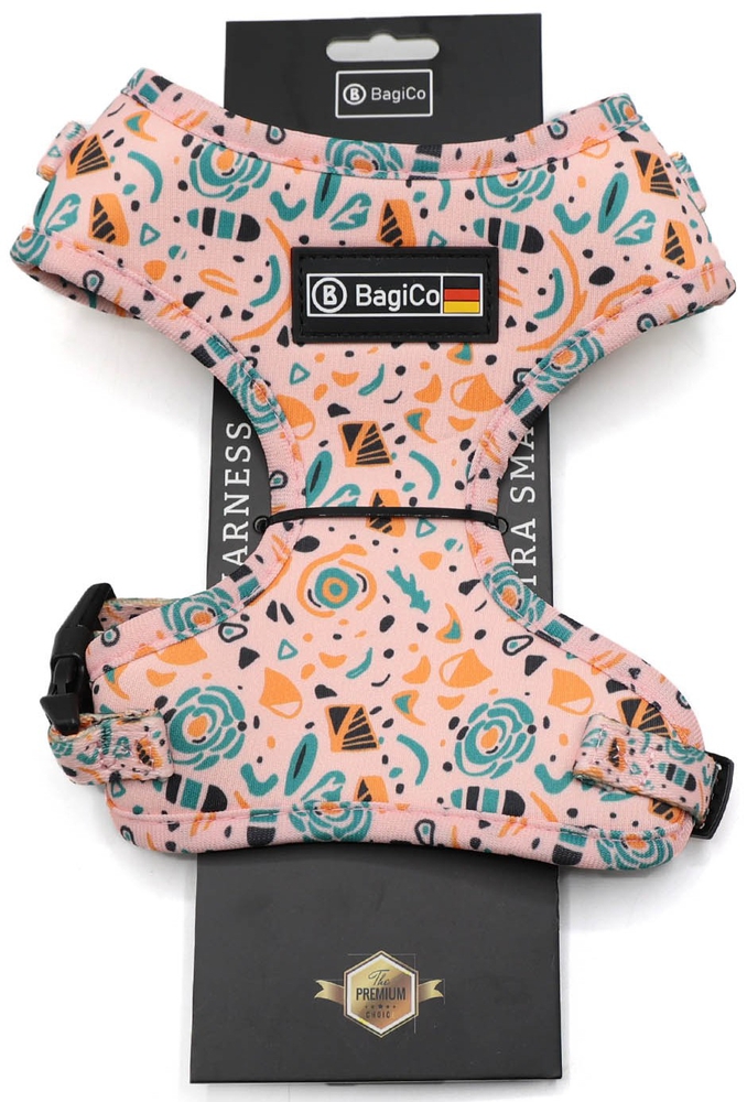 ბაგიკო, ძაღლის სატარებელი საბელი, Pat-Pink, ზომა XS