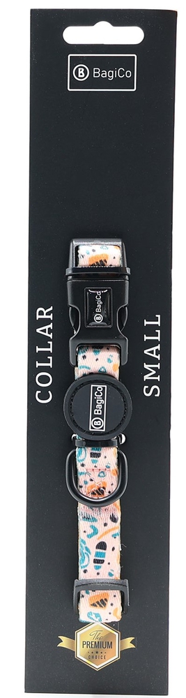 ბაგიკო, ძაღლის საყელო, Pat-Pink, ზომა S