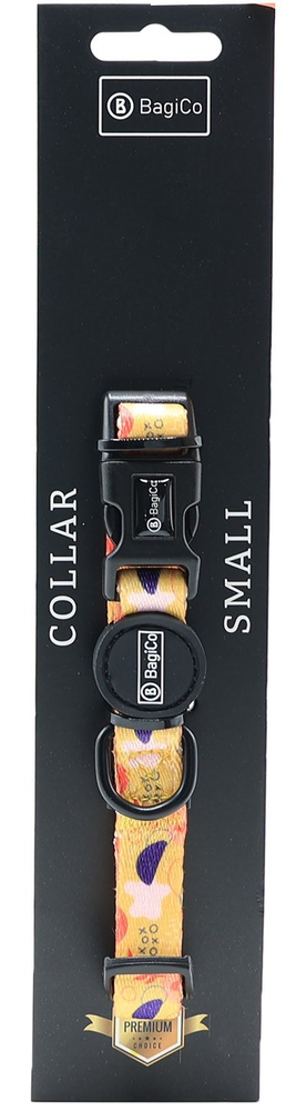 ბაგიკო, ძაღლის საყელო, Pat-Yellow, ზომა S