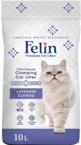 Felin, კატის ქვიშა ლავანდის სურნელით, 10 ლ