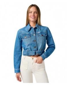 ქურთუკი WRANGLER - DENIM MOTO JACKET