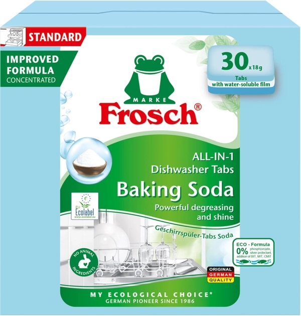 Frosch, ჭურჭლის სარეცხი მანქანის კაფსულები, 30 ც.