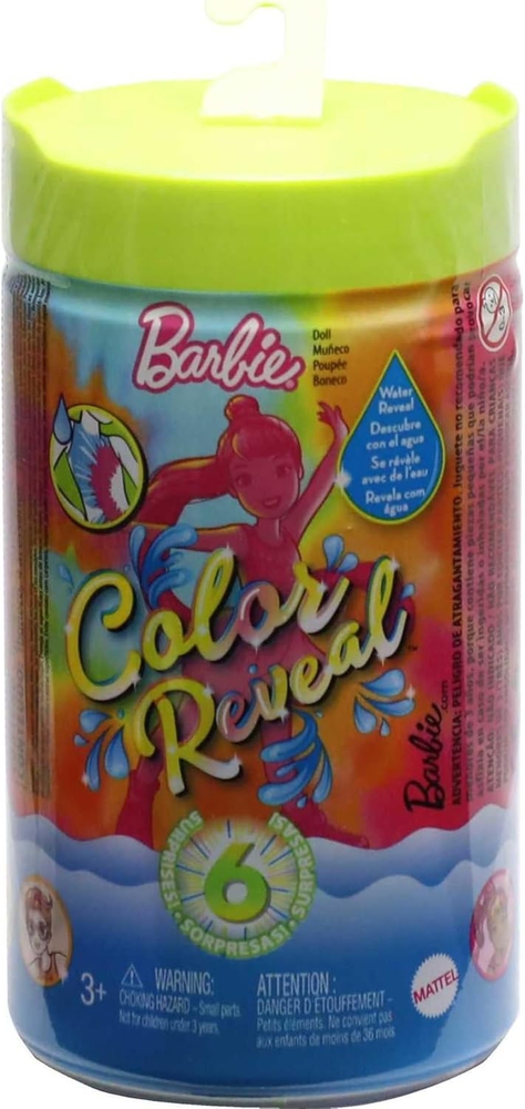 Mattel, Barbie Colour Reveal პატარა თოჯინა და აქსესუარები