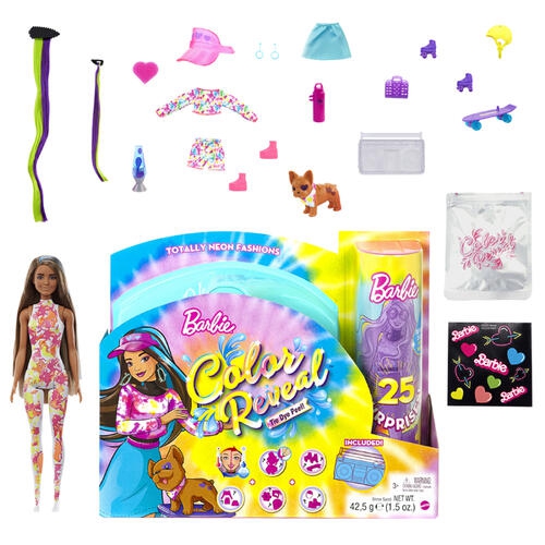 Mattel, Barbie Colour Reveal თოჯინა აქსესუარებით