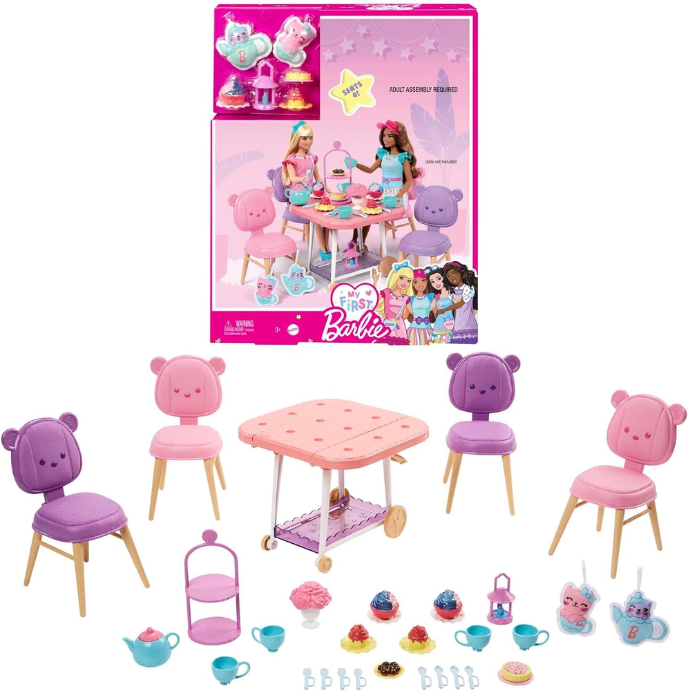 Mattel, Barbie, ჩაის წვეულების აქსესუარები, 18 ცალი