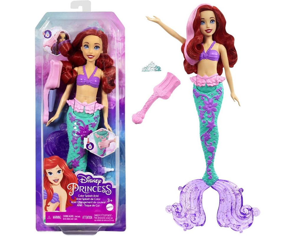 Mattel, Disney Princess, არიელის თოჯინა აქსესუარებით