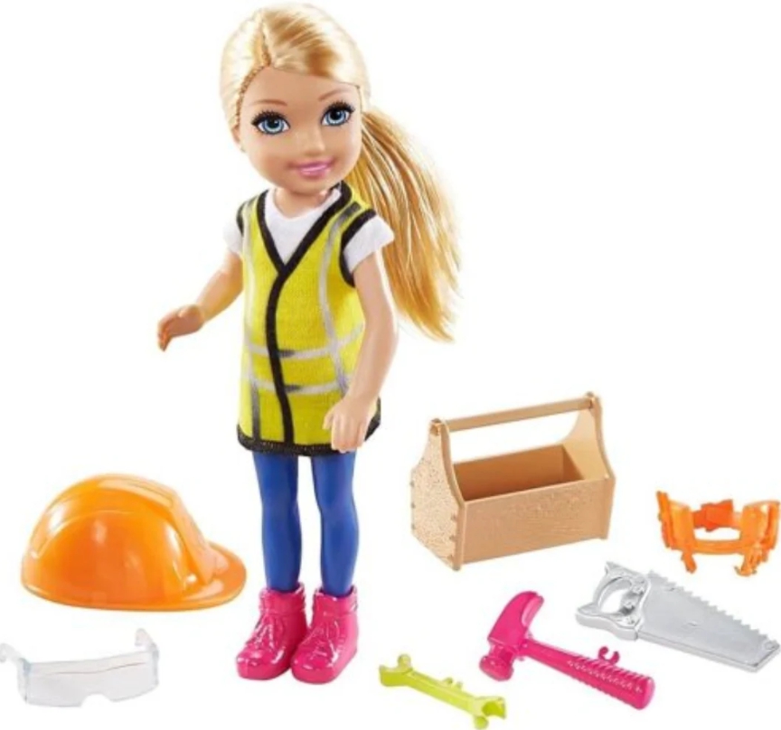 Mattel, ბარბი "Chelsea" Career Builder Doll, 16.5 სმ