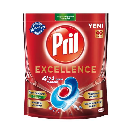 Pril, ჭურჭლის სარეცხი კაფსულები, 40 ც.